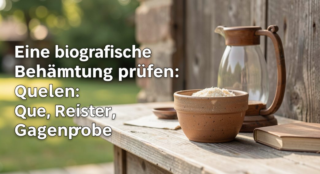 Offenes Notizbuch zwischen zwei Registern in einem Archivlesesaal